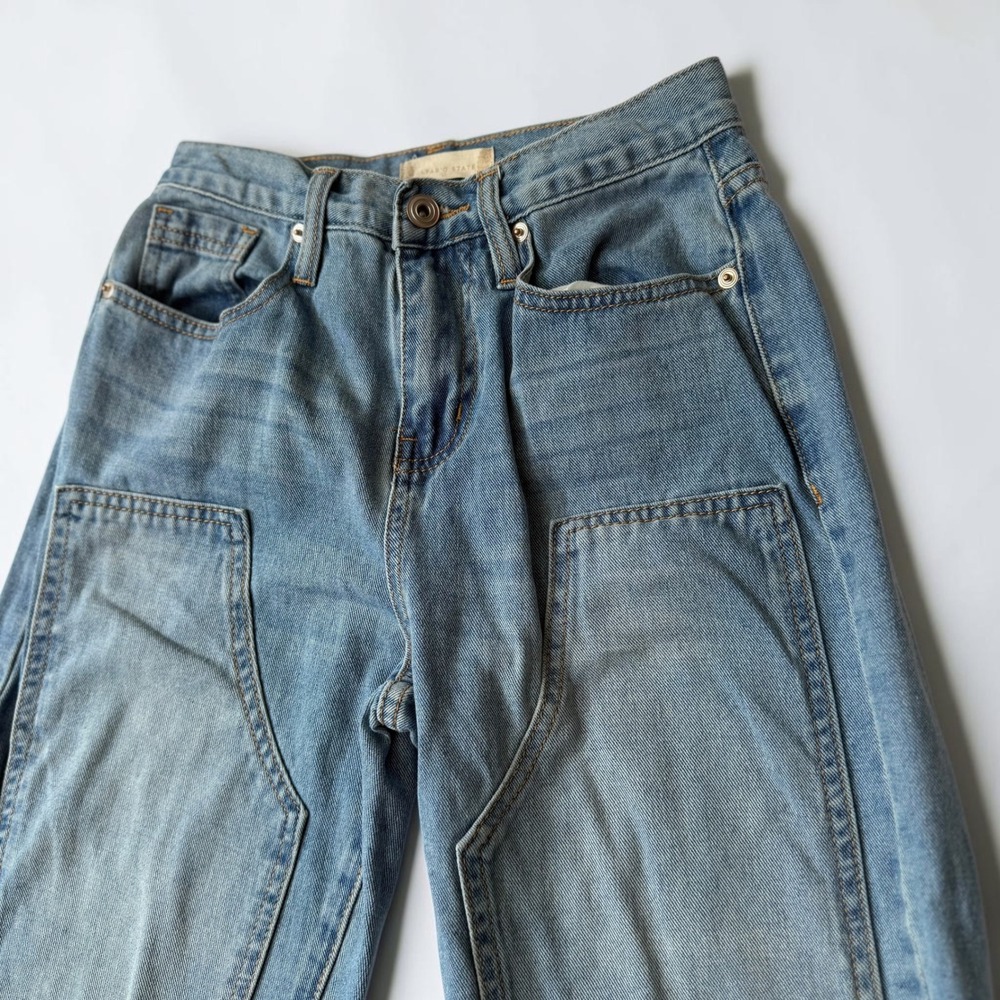 Altar'd State Kavi Light Wash Utility Carpenter Jeans Size 24/0